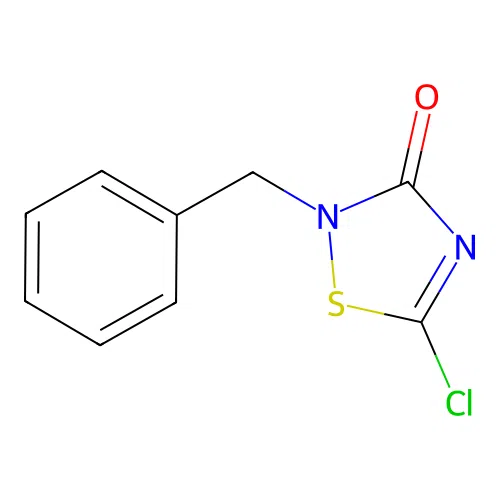 2-Benzyl-5-chloro-1,2,4-thiadiazol-3-one structure