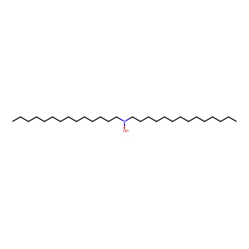 N,N-ditetradecylhydroxylamine structure