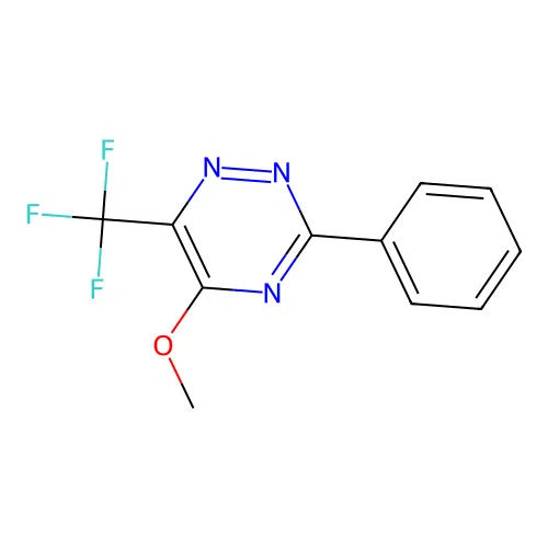 5-Methoxy-3-phenyl-6-(trifluoromethyl)-1,2,4-triazine structure