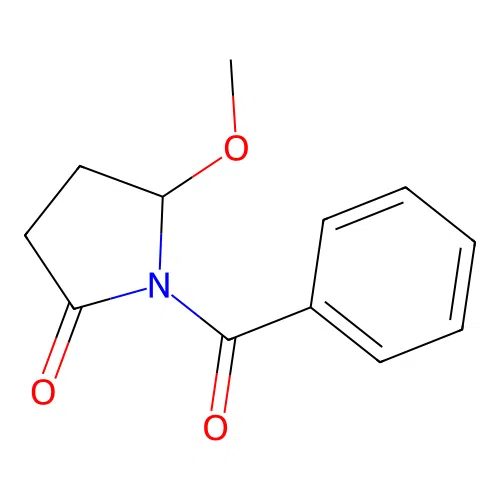 1-Benzoyl-5-methoxypyrrolidin-2-one structure