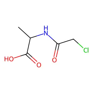 N-Chloroacetyl-D,L-alanine structure