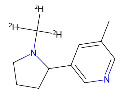 3-Methyl-5-(1-methylpyrrolidin-2-yl)pyridine structure