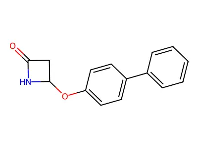 4-(4-Phenylphenoxy)azetidin-2-one structure