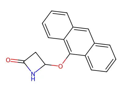 4-Anthracen-9-yloxyazetidin-2-one structure