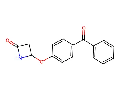 4-(4-Benzoylphenoxy)azetidin-2-one structure