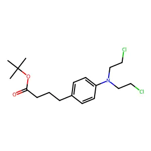 Chlorambucil-tertiary butyl ester structure