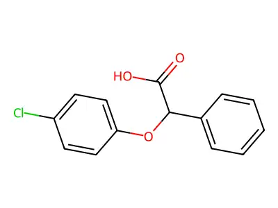 2-(4-(4-Chlorophenyl)oxy)-2-phenylacetic acid structure
