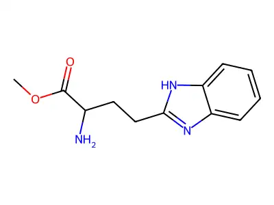methyl 2-amino-4-(1H-1,3-benzodiazol-2-yl)butanoate structure
