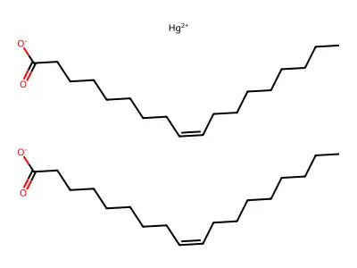 Mercury(2+);octadec-9-enoate structure
