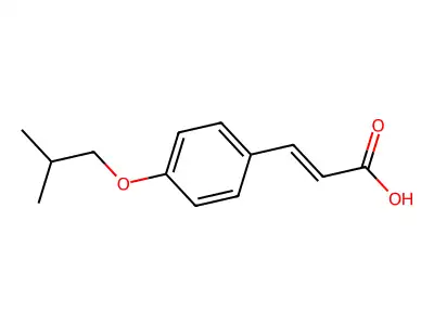 2-Propenoic acid, 3-[4-(2-methylpropoxy)phenyl]- structure