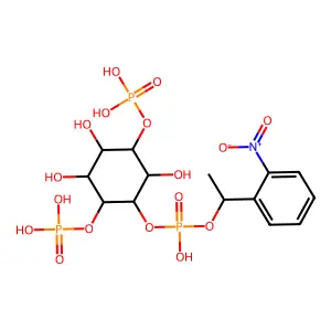 Inositol 1,4,5-trisphosphate 1-(2-nitrophenyl)ethyl ester structure