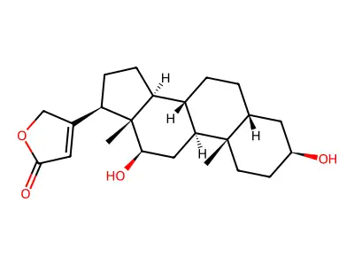 3,12-Dihydroxycard-20(22)-enolide structure