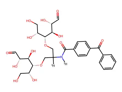 2-N-(4-benzoyl)benzoyl-1,3-bis(mannos-4-yloxy)-2-propylamine structure