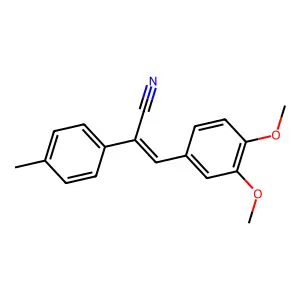 (Z)-3-(3,4-Dimethoxy-phenyl)-2-p-tolyl-acrylonitrile structure