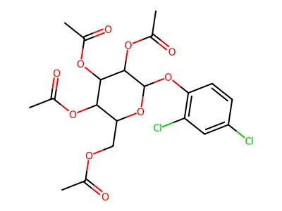 [3,4,5-Triacetyloxy-6-(2,4-dichlorophenoxy)oxan-2-yl]methyl acetate structure