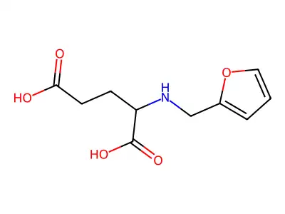 2-[(2-Furylmethyl)amino]pentanedioic acid structure