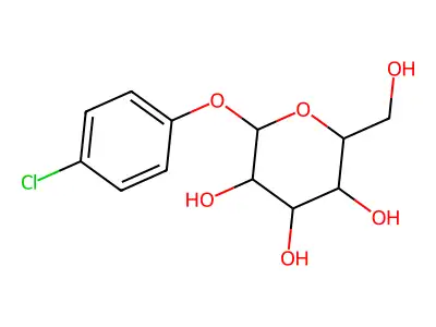 2-(4-Chlorophenoxy)-6-(hydroxymethyl)oxane-3,4,5-triol structure