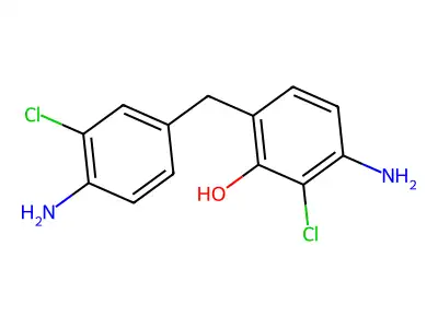 Benzenamine, 4,4'-methylenebis(2-chloro-, monohydroxy deriv. structure