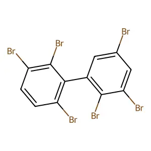 2,2',3,3',5,6'-Hexabromobiphenyl structure