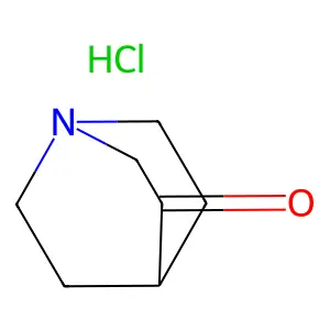1-Azabicyclo(2.2.2)octan-3-one, hydrochloride (1:1) structure