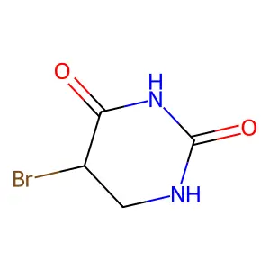 5-Bromo-5,6-dihydrouracil structure