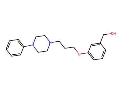 Benzenemethanol, 3-(3-(4-phenyl-1-piperazinyl)propoxy)- structure