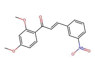 2-Propen-1-one, 1-(2,4-dimethoxyphenyl)-3-(3-nitrophenyl)- structure