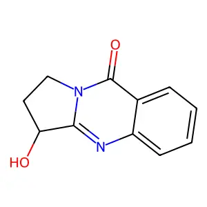 (3R)-3-hydroxy-2,3-dihydro-1H-pyrrolo[2,1-b]quinazolin-9-one structure