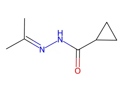 N-(propan-2-ylideneamino)cyclopropanecarboxamide structure