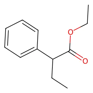 Benzeneacetic acid, alpha-ethyl-, ethyl ester structure