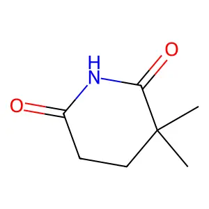 3,3-Dimethyl-2,6-piperidinedione structure