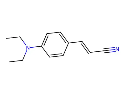 3-[4-(Diethylamino)phenyl]prop-2-enenitrile structure