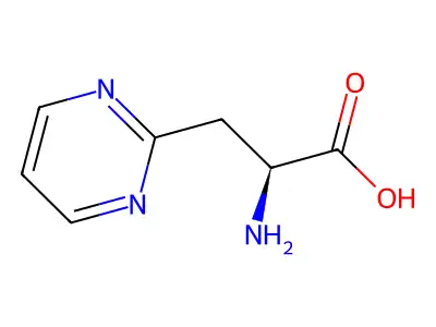 (2S)-2-amino-3-(pyrimidin-2-yl)propanoic acid structure