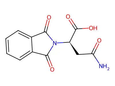 N-phthaloyl asparagine structure