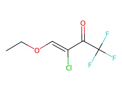 3-chloro-4-ethoxy-1,1,1-trifluorobut-3-en-2-one structure