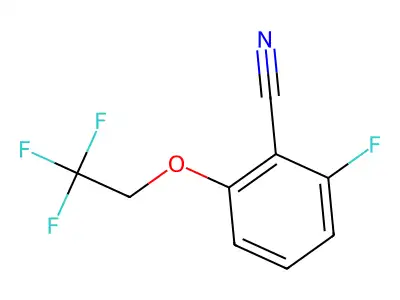 2-Fluoro-6-(2,2,2-trifluoroethoxy)benzonitrile structure