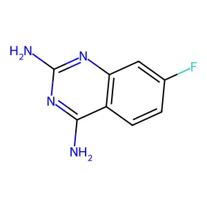 7-Fluoroquinazoline-2,4-diamine structure