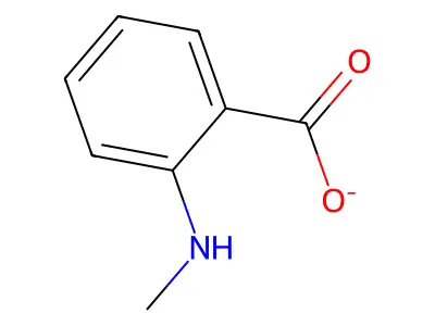 2-(Methylamino)benzoic acid structure