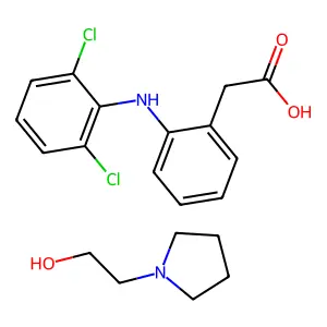 Diclofenac Epolamine structure