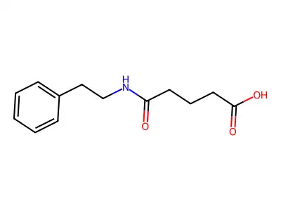 N-(2-Phenethyl)glutaramic acid structure