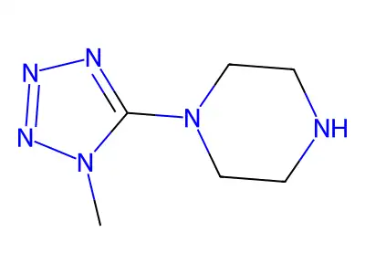 1-(1-methyl-1H-1,2,3,4-tetrazol-5-yl)piperazine structure