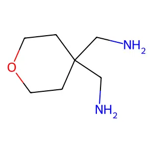 [4-(Aminomethyl)oxan-4-yl]methanamine structure