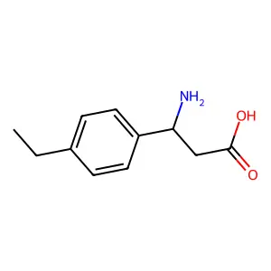 beta-Amino-4-ethylbenzenepropanoic acid structure