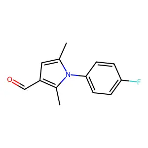 1-(4-fluorophenyl)-2,5-dimethyl-1H-pyrrole-3-carbaldehyde structure