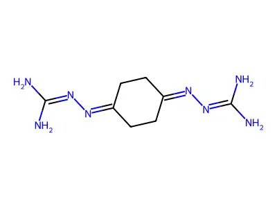 Hydrazinecarboximidamide, 2,2'-(1,4-cyclohexanediylidene)bis- structure
