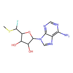 5'-Deoxy-5'-fluoro-5'-(methylthio)adenosine structure