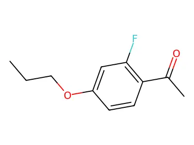 2'-Fluoro-4'-propoxyacetophenone structure
