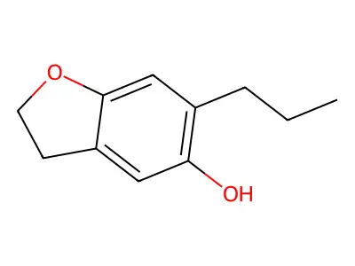 6-Propyl-2,3-dihydro-1-benzofuran-5-ol structure