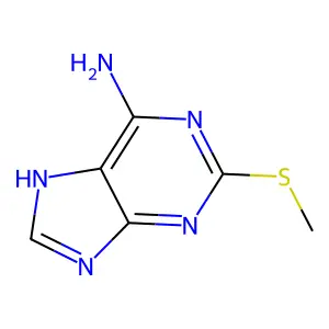 2-Methylthioadenine structure