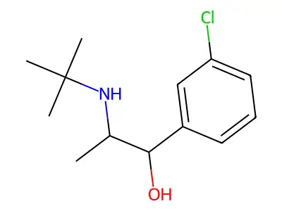 2-(tert-Butylamino)-1-(3-chlorophenyl)propan-1-ol structure